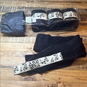 Standard Size Polo Wraps Leopard & Black